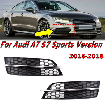 Car Accessories For Audi A7 S7 Sports Version 2015 2016 2017 2018 Auto Left Right Front Bumper Fog Light Grille Foglamp Cover