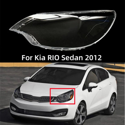 For Kia RIO Sedan 2012 Accessories The Car Transparent PC Material Dust Headlights Cover