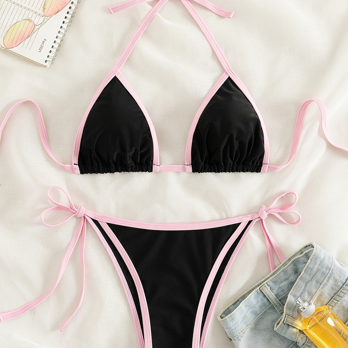 Women’s Contrast Trim Beach Bikini