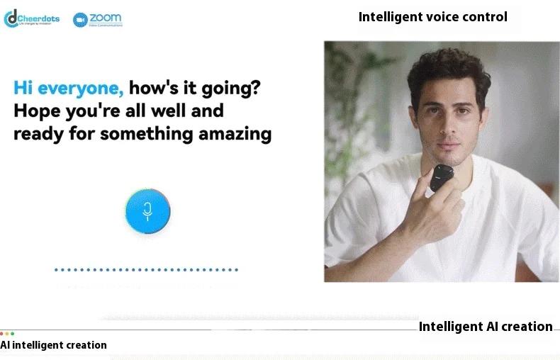 TZT Cheerdots2 Basic Version Fission Wireless Bluetooth Air Mouse AI Intelligent Cellphone Remote Controller