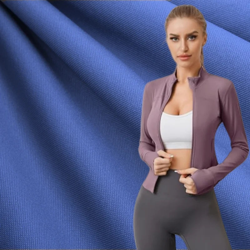 Wholesale 75% Nylon 25% Spandex Leggings Fabric Brocade Matte Double-sided Stretch Yoga Wear Clothing Fabric Knitted