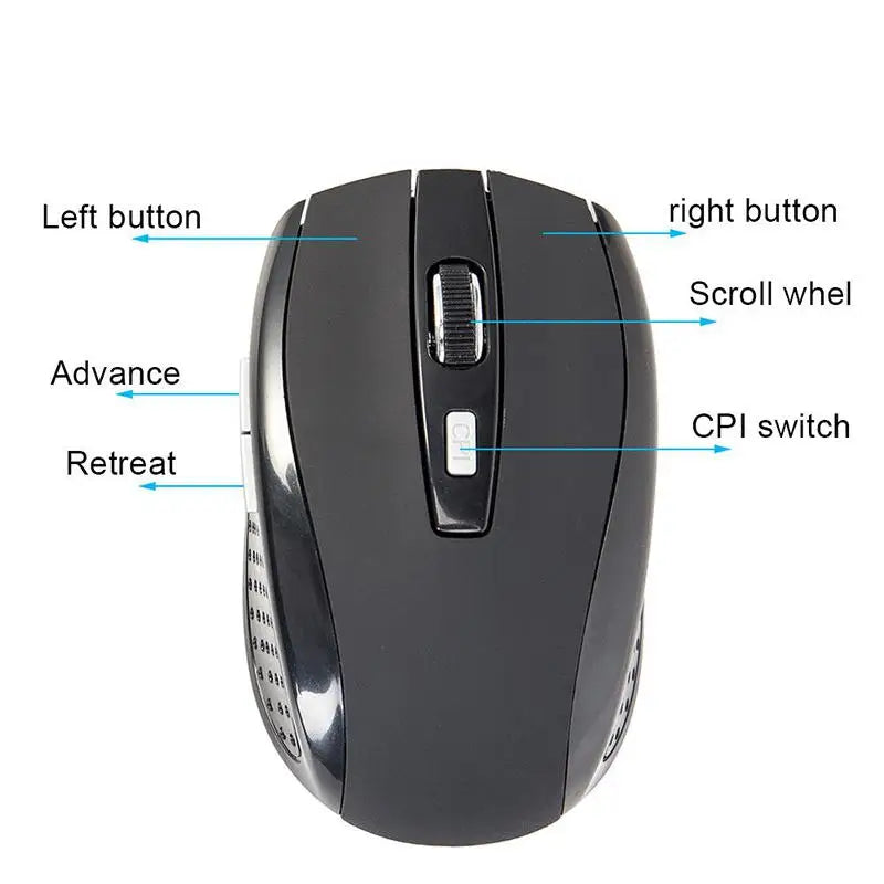 Mini Smart Portable 2.4G Wireless Optical Mouse Mice USB Receiver For Computer PC Laptop Accessories Universal Mouse