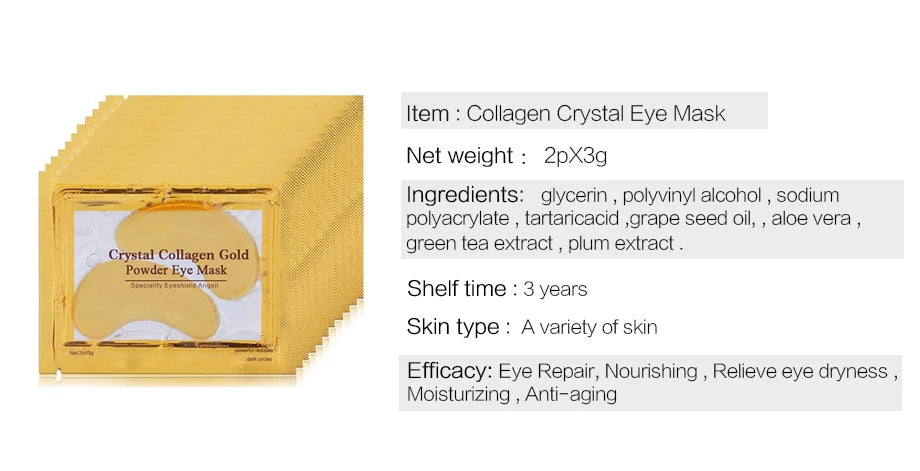 InniCare Crystal Collagen Gold Eye Masks