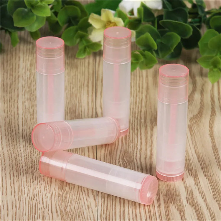50PCS 5g/5ml Eco-friendly PP DIY Empty Lipstick Tubes DIY Lip Balm Cosmetic Containers Jars Lotion Travel Outside Makeup Tools