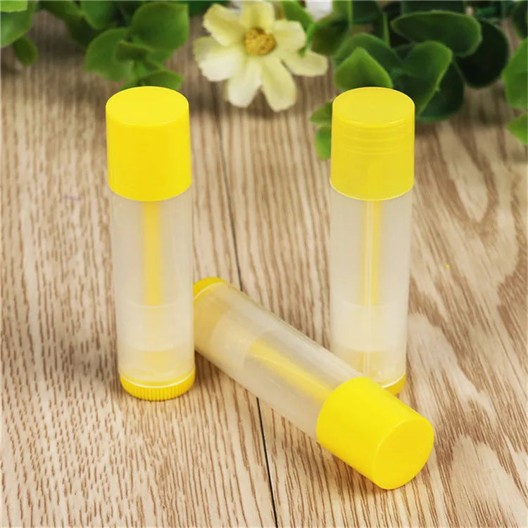 50PCS 5g/5ml Eco-friendly PP DIY Empty Lipstick Tubes DIY Lip Balm Cosmetic Containers Jars Lotion Travel Outside Makeup Tools