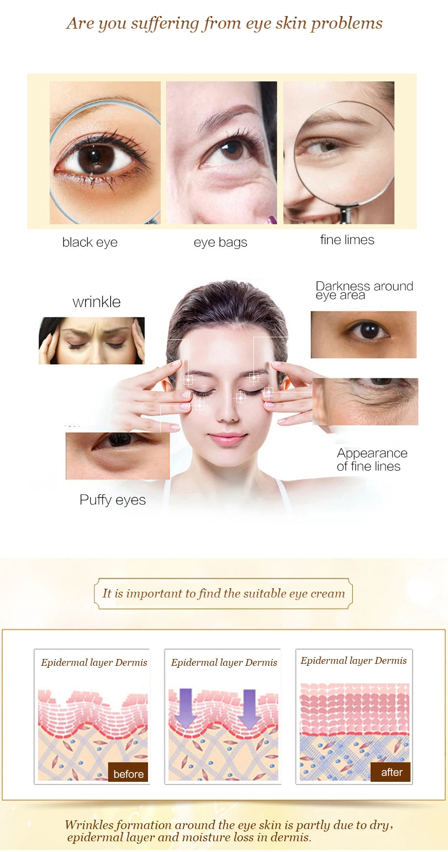 InniCare Crystal Collagen Gold Eye Masks