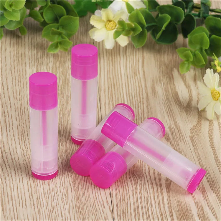 50PCS 5g/5ml Eco-friendly PP DIY Empty Lipstick Tubes DIY Lip Balm Cosmetic Containers Jars Lotion Travel Outside Makeup Tools
