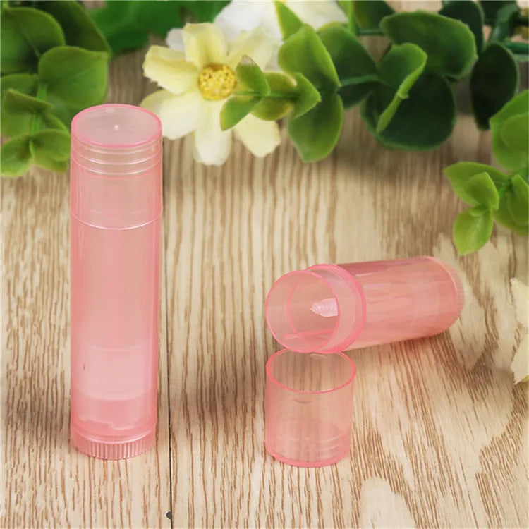 50PCS 5g/5ml Eco-friendly PP DIY Empty Lipstick Tubes DIY Lip Balm Cosmetic Containers Jars Lotion Travel Outside Makeup Tools