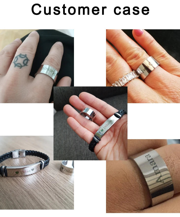 EngraveX Leather Bracelet