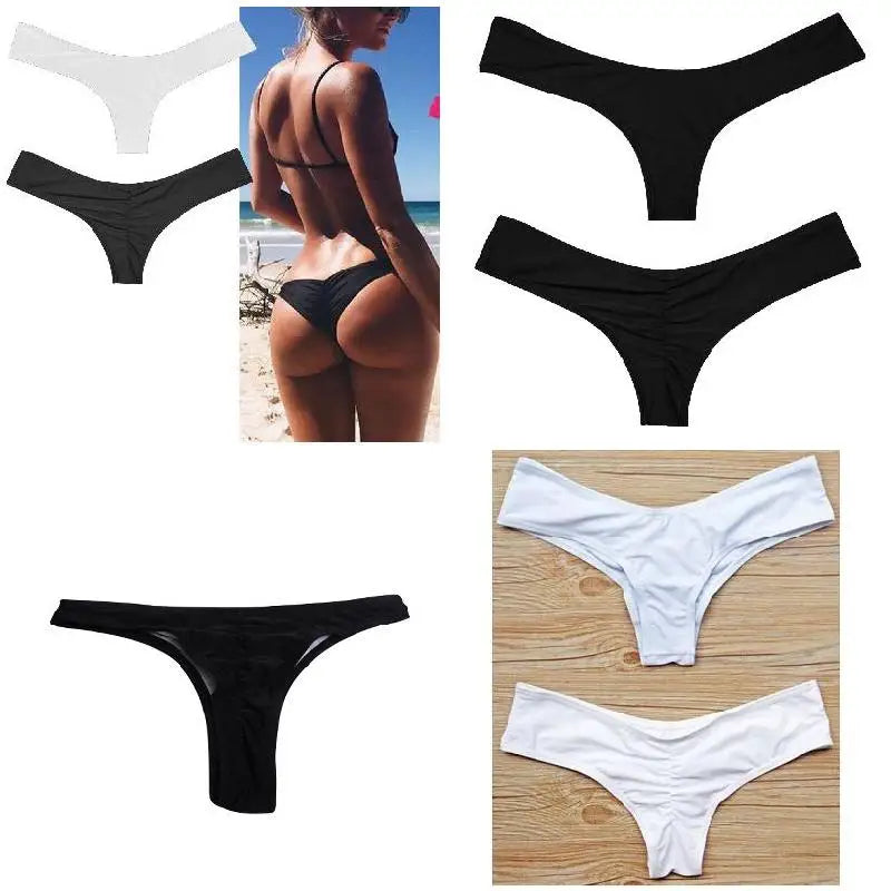 Brazilian Cheeky Thong Bikini Bottom for Women