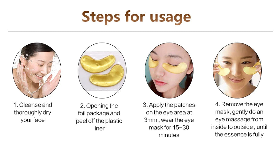 InniCare Crystal Collagen Gold Eye Masks
