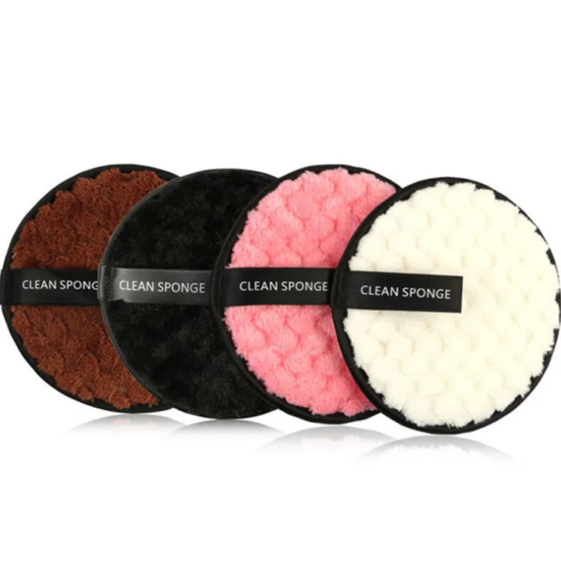 3 Pcs Reusable Microfiber Makeup Remover Pads