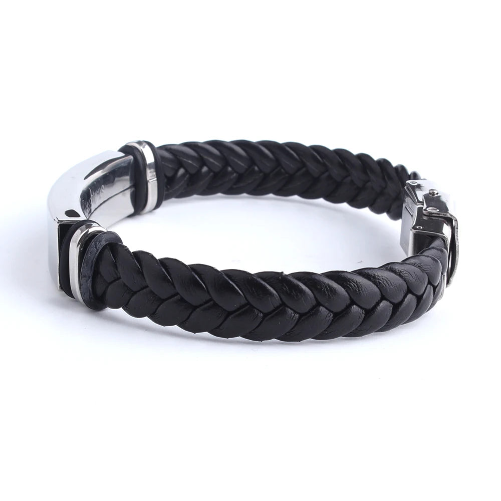 EngraveX Leather Bracelet