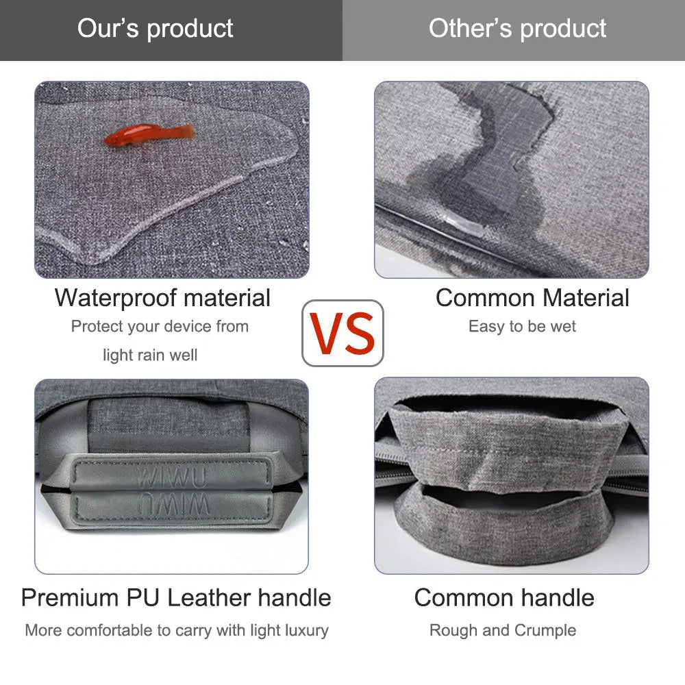 Waterproof Laptop Bag for MacBook Air 13 Case Notebook Bag for 14 inches