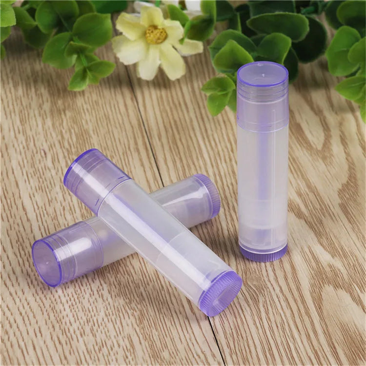 50PCS 5g/5ml Eco-friendly PP DIY Empty Lipstick Tubes DIY Lip Balm Cosmetic Containers Jars Lotion Travel Outside Makeup Tools