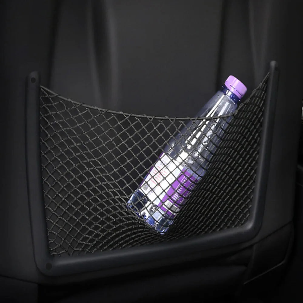 Car Interior Accessories for Audi Rear Seat Back String Net Mesh Storage Pocket Auto Organizer