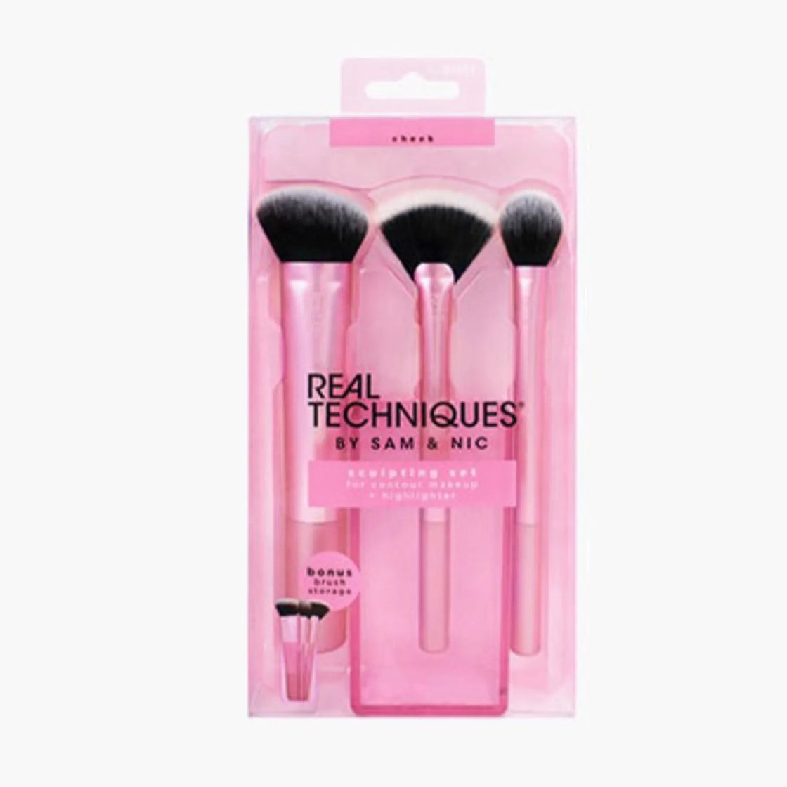 Eco-Friendly Vegan Makeup Brush Kit - Synthetic Hair Cosmetic Tools for Foundation/Blush/Eyeshadow (Travel Set)