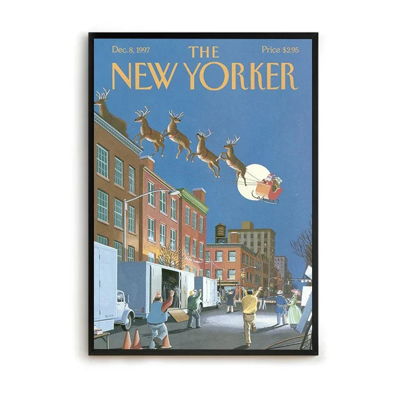 MINISO The New Yorker Paintings for Bedroom Decoration Home Decor Room Decors Aesthetic Pinterest Anime Wall Art Canvas Paint