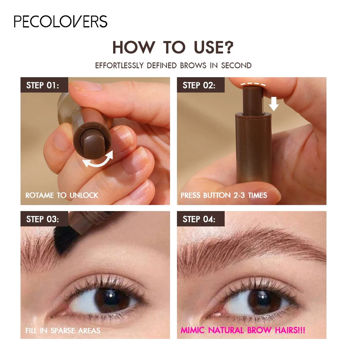 3D Waterproof Microblading Eyebrow Pencil