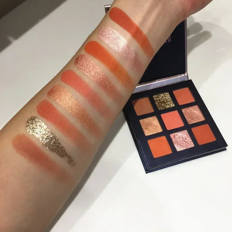 Beauty Glazed 9-Color Shimmer Matte Eyeshadow Palette