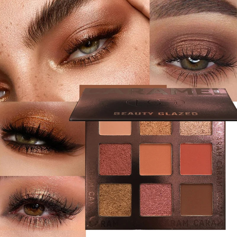 Beauty Glazed 9-Color Shimmer Matte Eyeshadow Palette