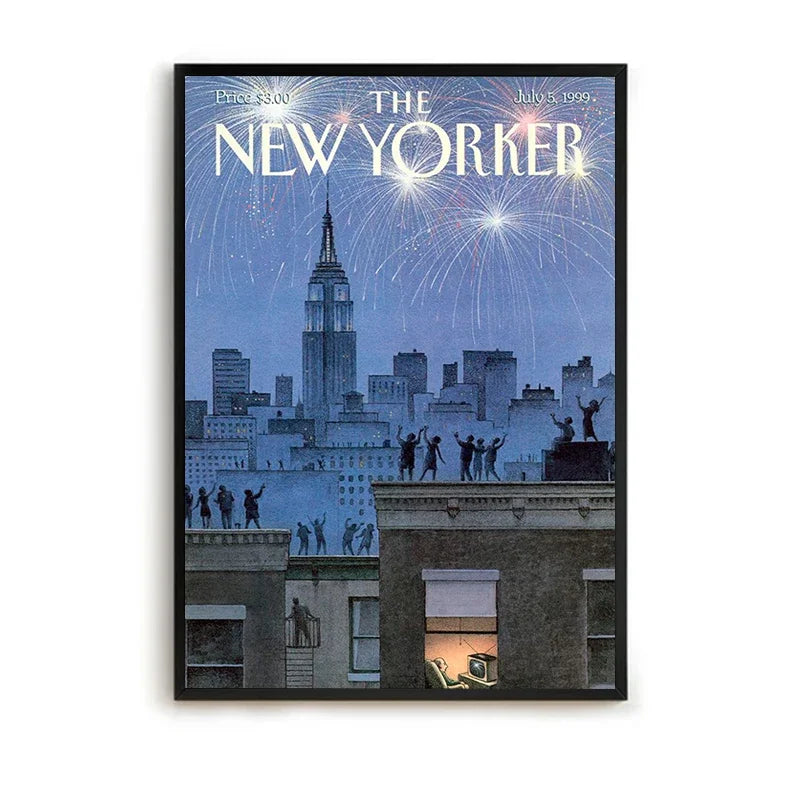 MINISO The New Yorker Paintings for Bedroom Decoration Home Decor Room Decors Aesthetic Pinterest Anime Wall Art Canvas Paint
