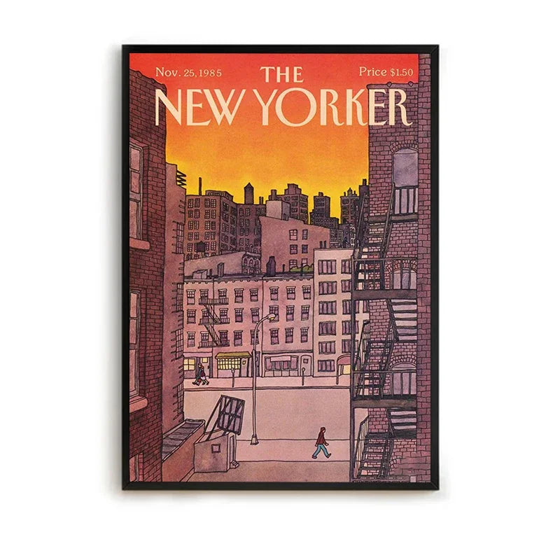 MINISO The New Yorker Paintings for Bedroom Decoration Home Decor Room Decors Aesthetic Pinterest Anime Wall Art Canvas Paint