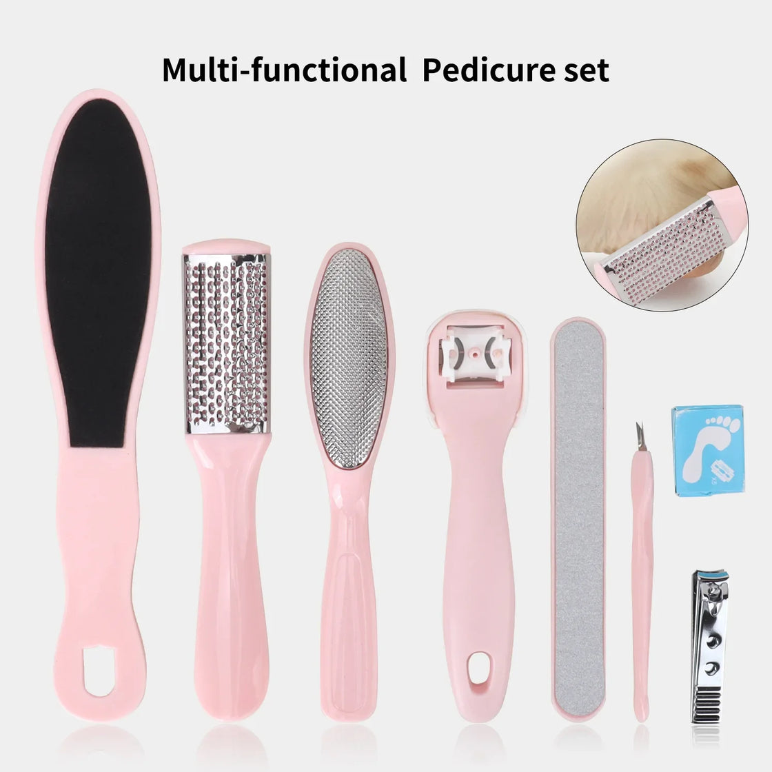 8-Piece Stainless Steel Foot Care Set