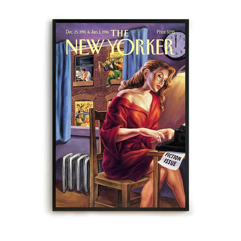 MINISO The New Yorker Paintings for Bedroom Decoration Home Decor Room Decors Aesthetic Pinterest Anime Wall Art Canvas Paint