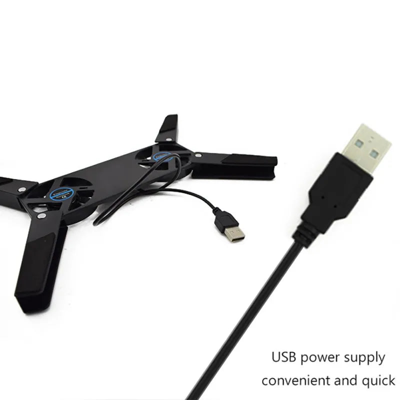 Dual Fan USB Laptop Cooling Pad Stand