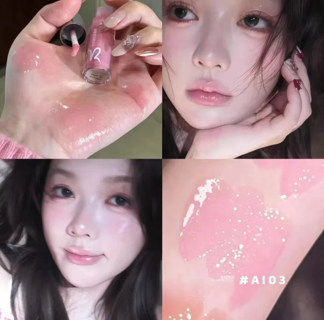 HYNTOOR Lip Gloss Shiny Shimmer, perfect shiny lip gloss for dry lips that hydrates while adding shine.