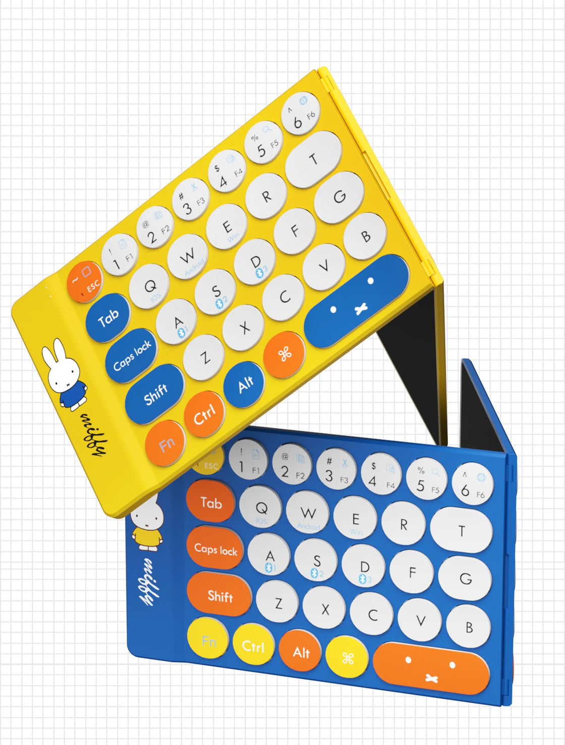 Miffy X MIPOW Mini Folding Keyboard Slim Wireless Bluetooth