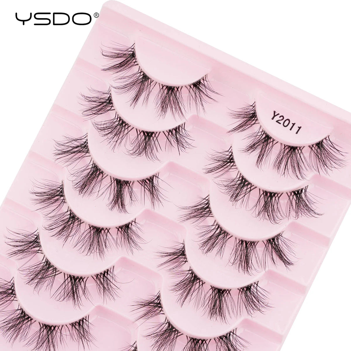 YSDO 10 Pairs 3D Mink Reusable Wispy Lashes