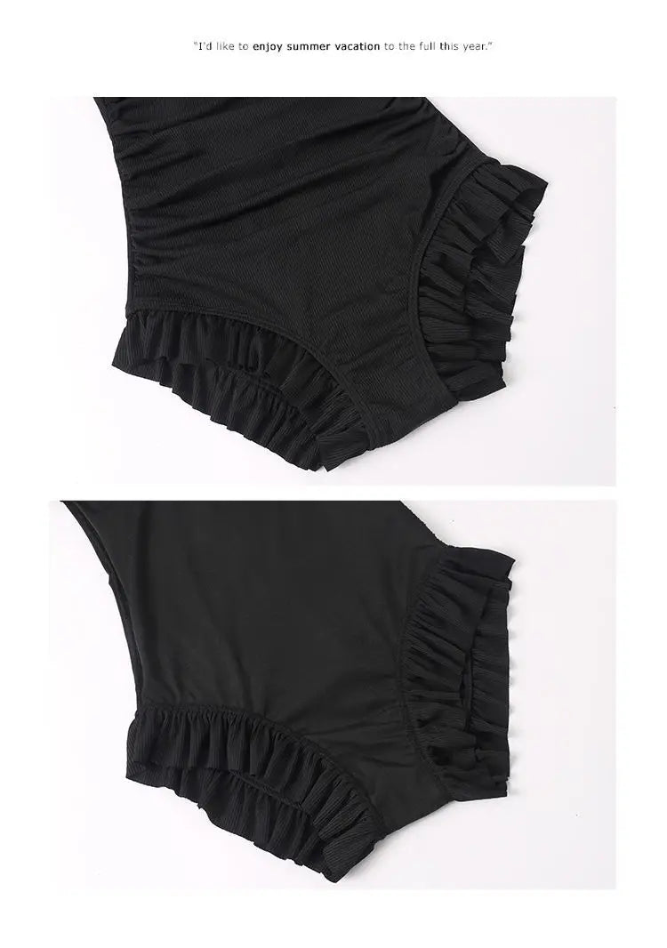 Bikini Set Women Backless 2 Pcs Fit High Waist Swimwear Korean Style Female Chic Cozy Holiday Simple Elegant Sexy Beach Wear New