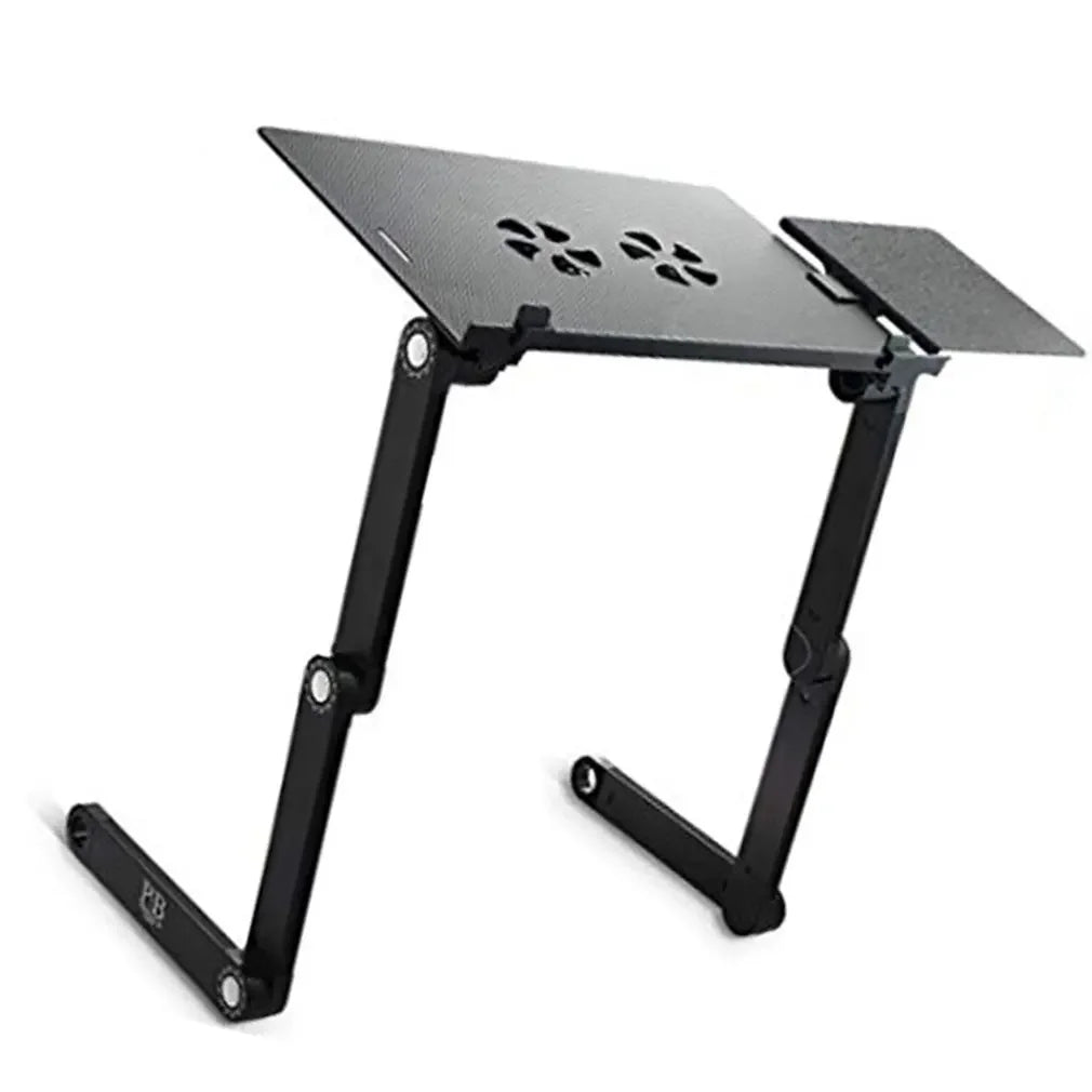 Aluminum Alloy Laptop Table Folding Notebook Desktop Stand With Cooling Fan Bed Laptop Tray Desk Study Desk Bed Office Bookshelf