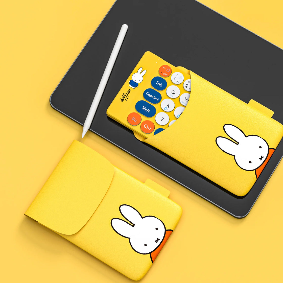 Miffy X MIPOW Mini Folding Keyboard Slim Wireless Bluetooth