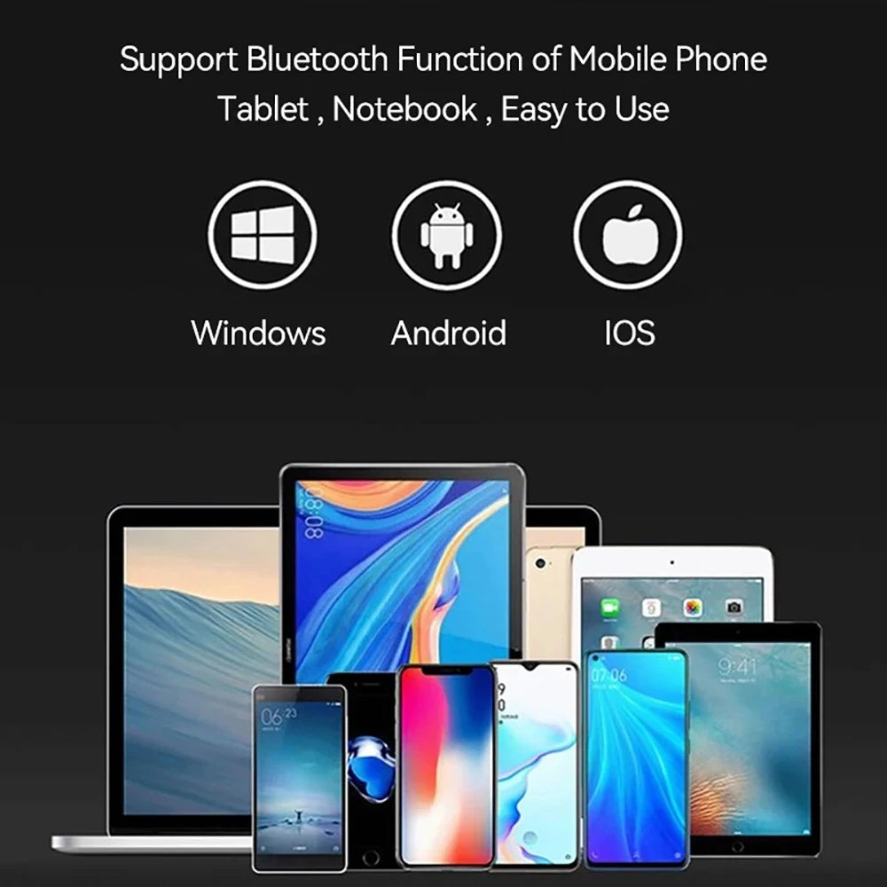 Mini Keyboard Wireless Folding Keyboard Bluetooth Foldable Keyboard with Touchpad