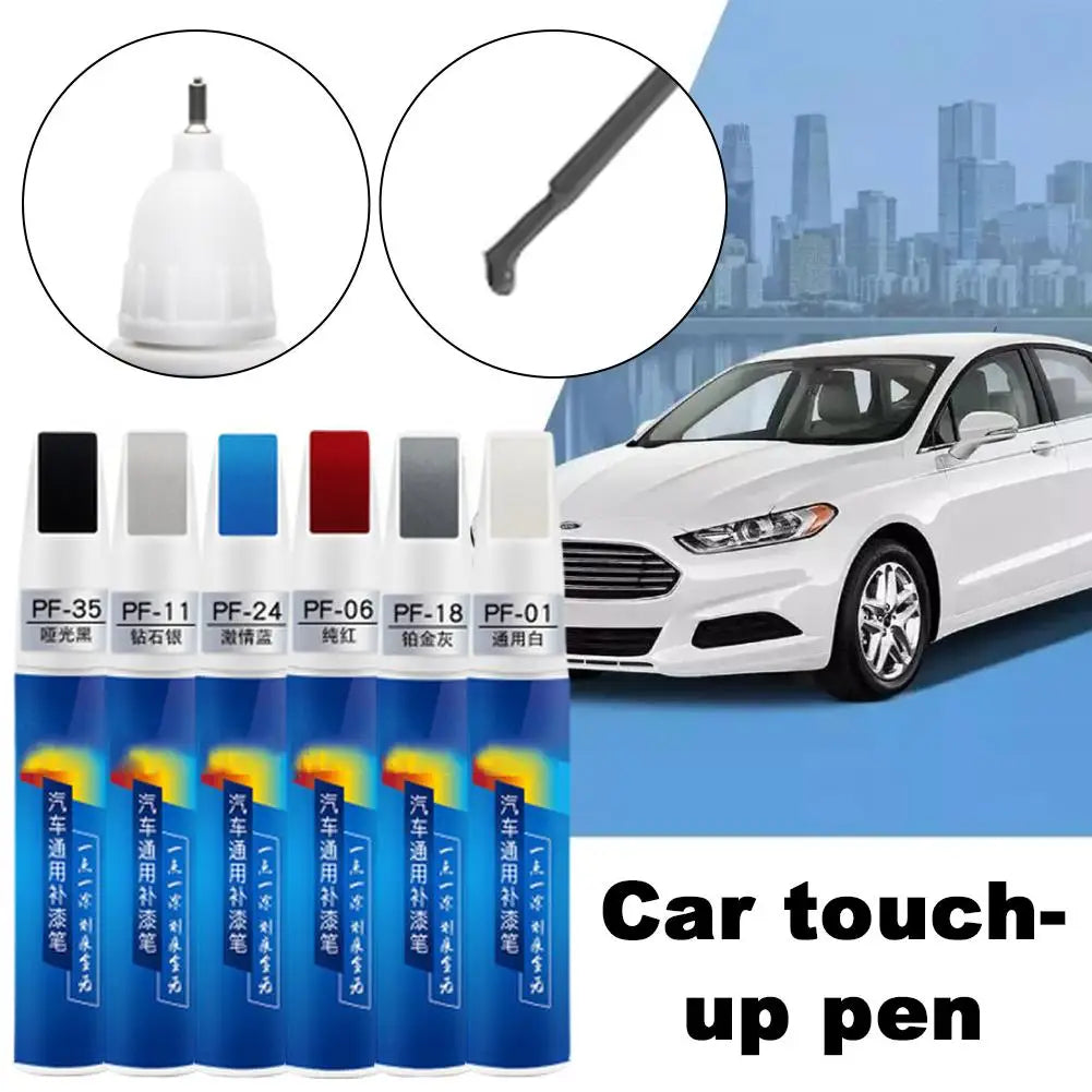 12ML Universal 6 Colors Car Scratch Repair Paint Pen Up Auto Scratches Car DIY Remover Accessories Car Clear Touch Pens Pen J5P5