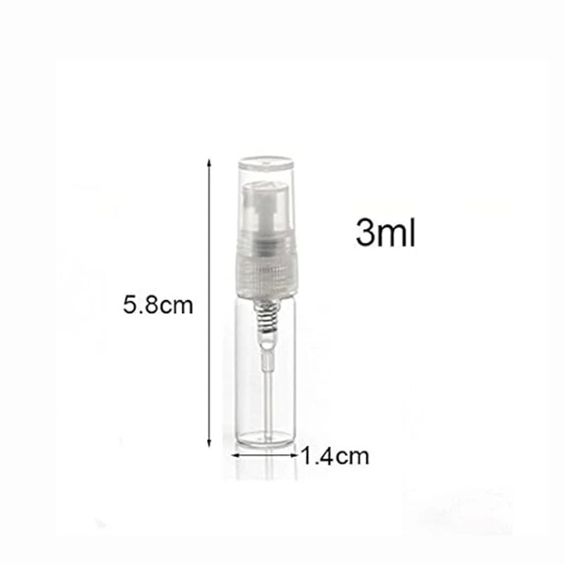 Mini Clear Glass Perfume Bottles