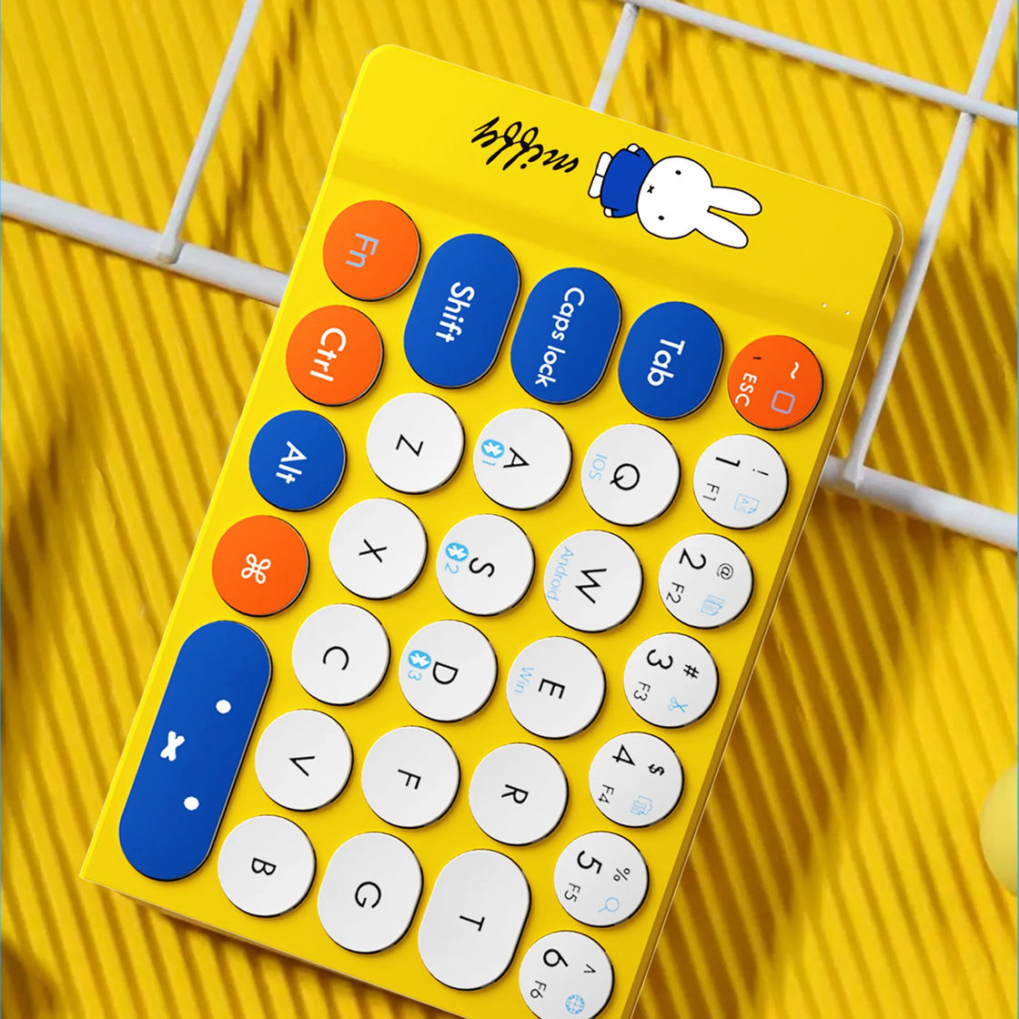 Miffy X MIPOW Mini Folding Keyboard Slim Wireless Bluetooth
