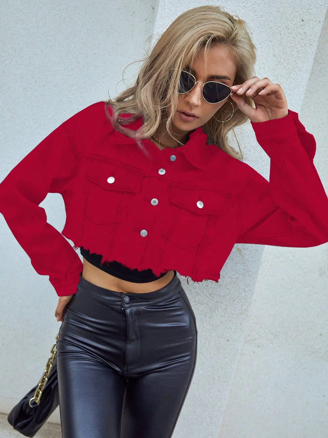 Women's clothing European and American INS casual versatile short fashion denim short jacket
