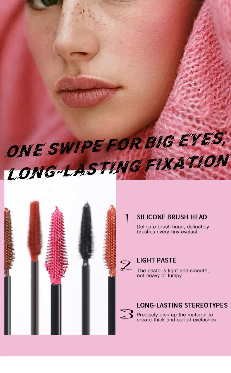 Multicolor Waterproof Curl-Extending Mascara Set