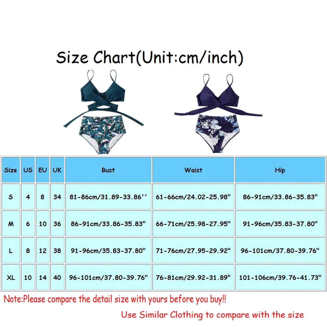 High Waisted Floral Bikini Set