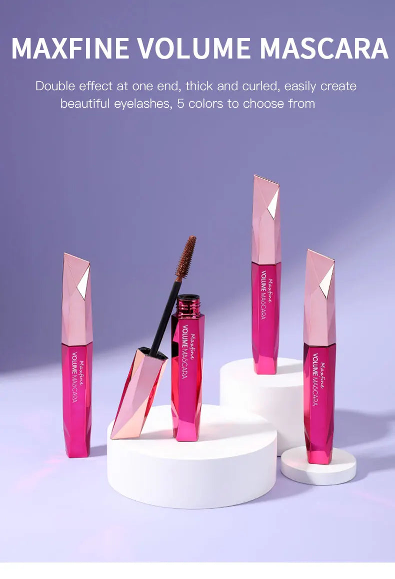 Multicolor Waterproof Curl-Extending Mascara Set