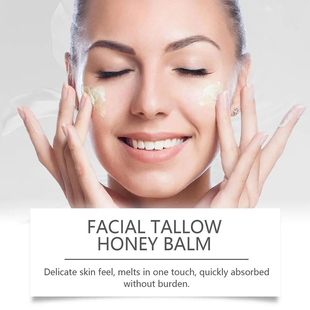 Facial Tallow Honey Balm 120g Face Cream Lasting Moisturizing Soothing Repair Damaged Skin Increase Facial Elasticity Nourishing