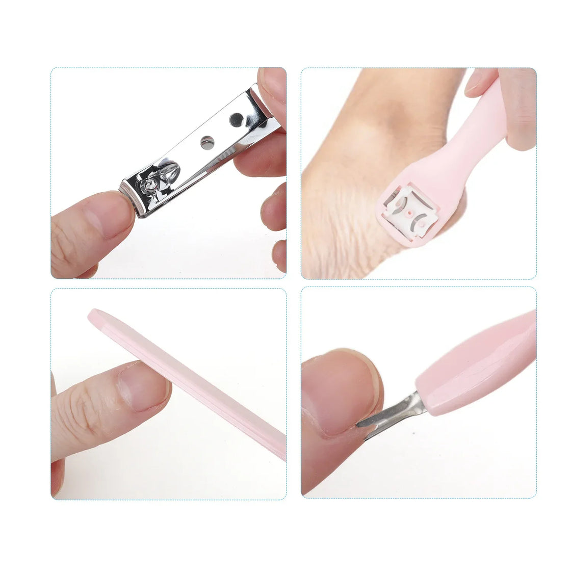 8-Piece Stainless Steel Foot Care Set