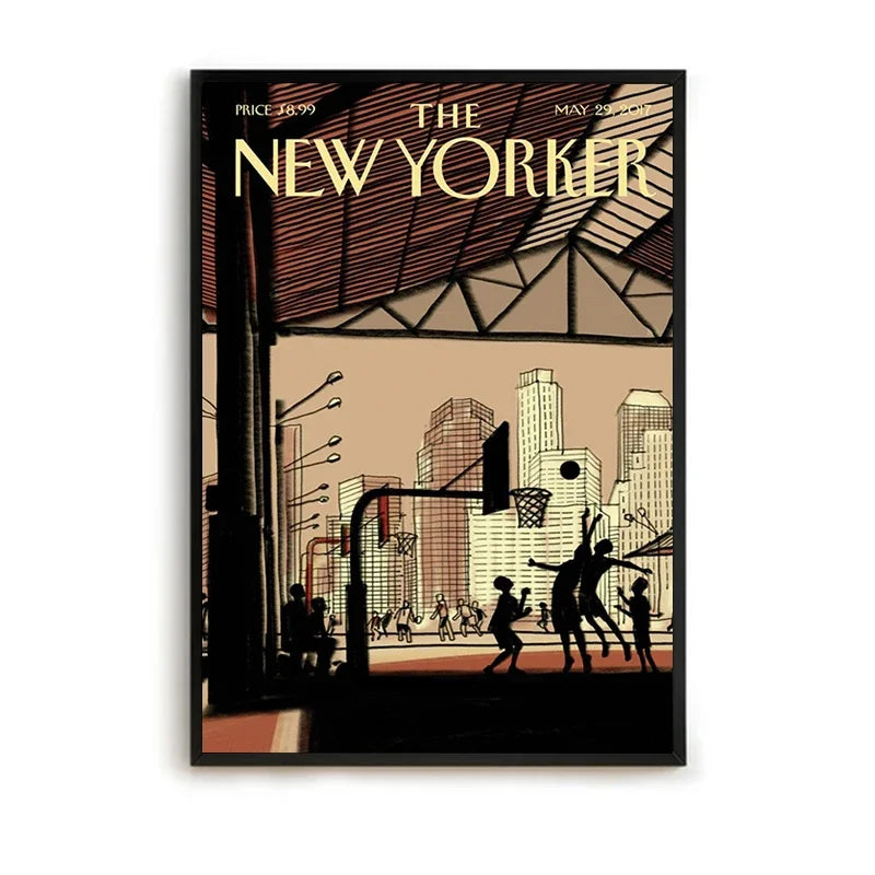 MINISO The New Yorker Paintings for Bedroom Decoration Home Decor Room Decors Aesthetic Pinterest Anime Wall Art Canvas Paint
