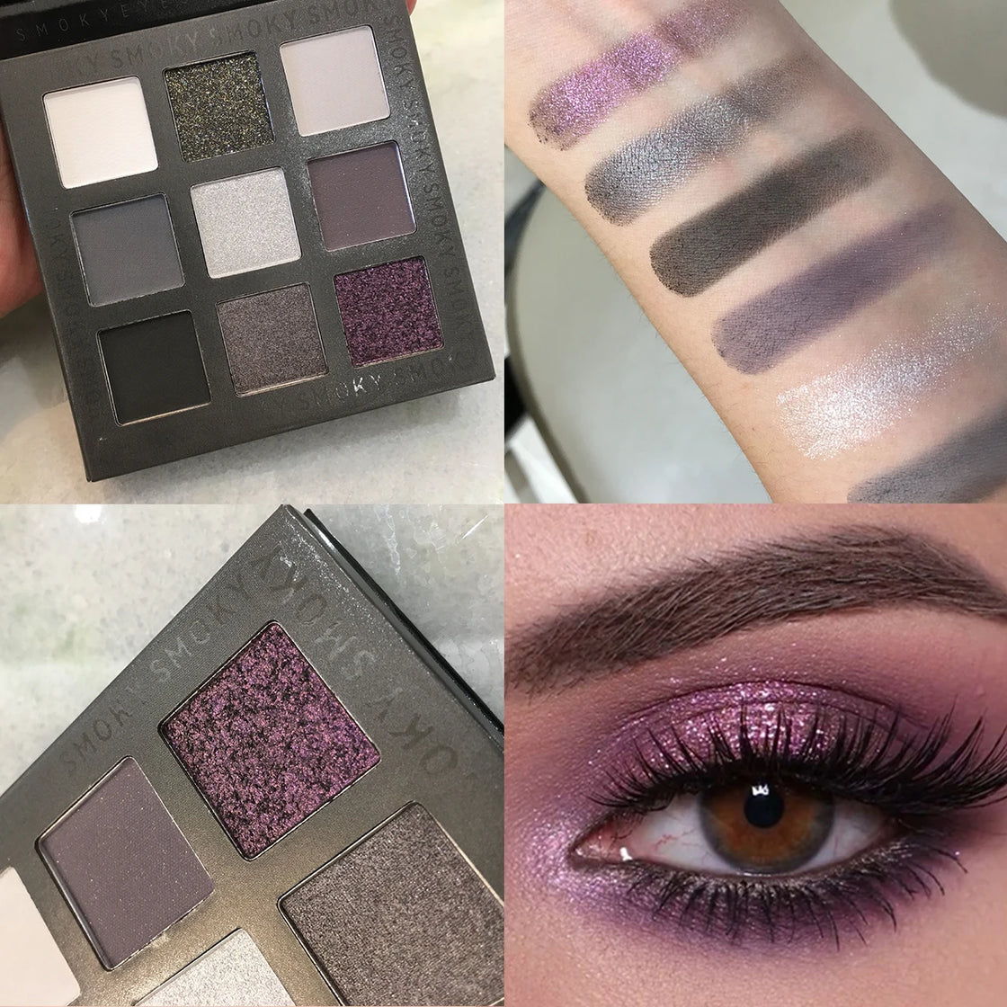 Beauty Glazed 9-Color Shimmer Matte Eyeshadow Palette