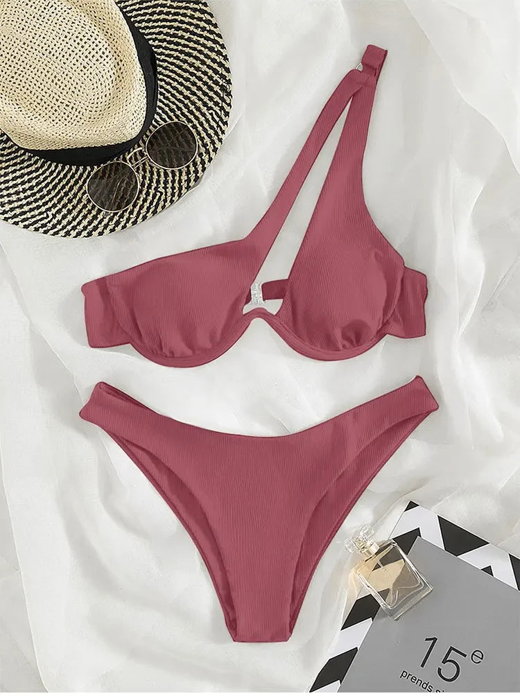 2024 Sexy Multicolor Underwire Bikini Set