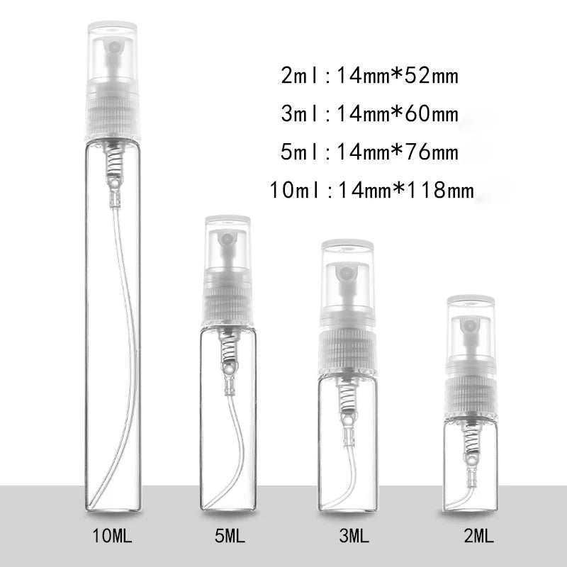 Mini Clear Glass Perfume Sample Bottles
